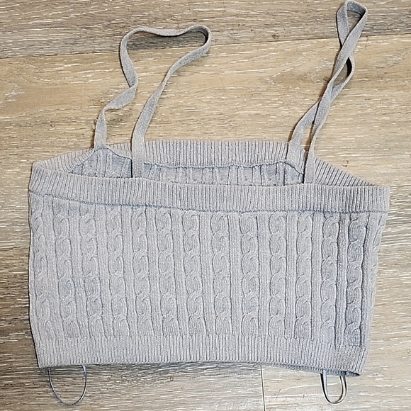 Dynamite Heather Gray Knit Sweater - Picture 3 of 4